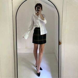 J&B Plaid Knit Mini Skirt Size 1